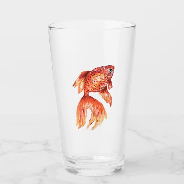 Verre de poisson d'or (Devant)