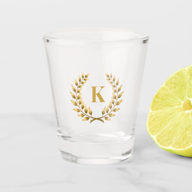Verre de prise de monogramme personnalisé (Devant)