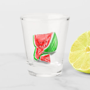 Verre de prise de pastèque doux