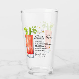 Verre de recette de Bloody Mary (Personnalisez-le)