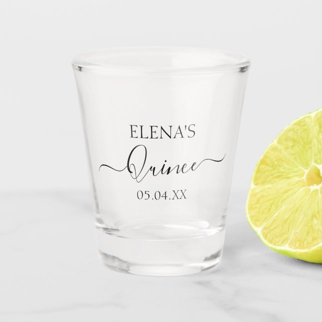 Verre de tir Anniversaire Quinceanera Fête Favoris (Devant)