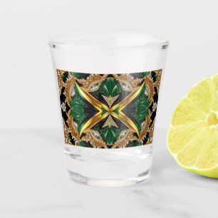 Verre de tir aux couleurs jamaïcaines