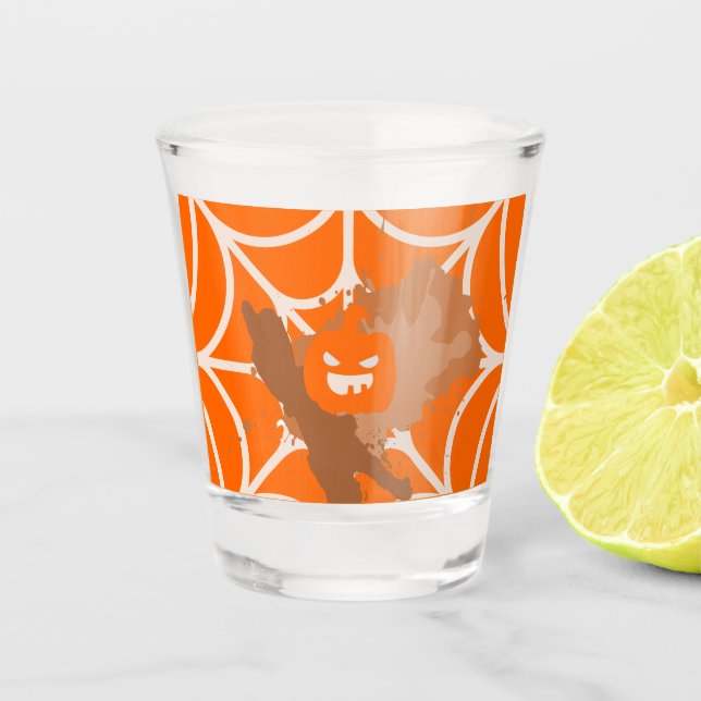 Verre de tir Citrouille Abstrait (Devant)