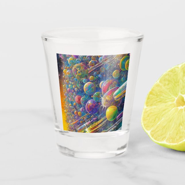 Verre de tir de course spatiale (Devant)