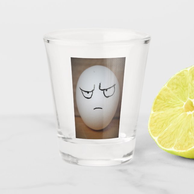 Verre de tir d'oeuf en colère (Devant)
