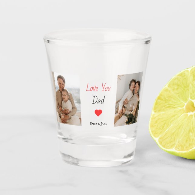 Verre de tir personnalisé | Cadeau fête des pères (Devant)