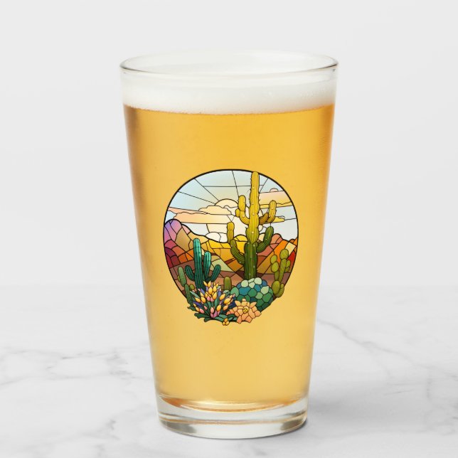 Verre de verre désert Verre de bière (Devant (rempli))