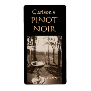 Verre de vin Étiquettes de vin faits maison