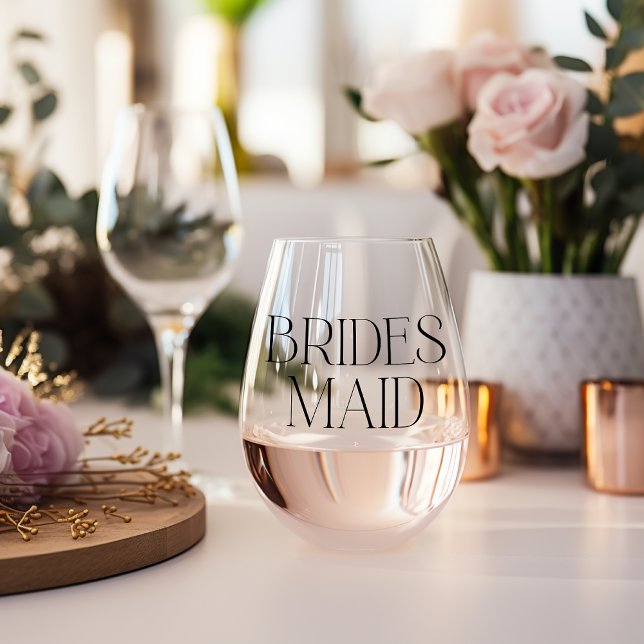 Verre de vin sans bridesmaid (Créateur téléchargé)