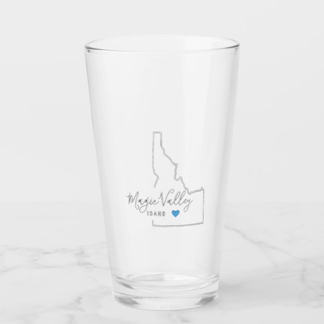 Verre d'eau de Magic Valley Idaho (Devant)