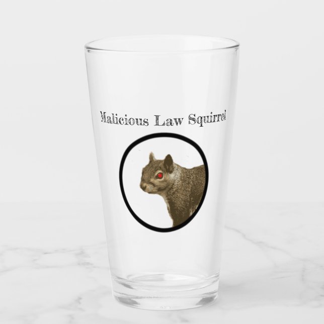 Verre d'écureuil de loi malveillant (Devant)