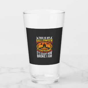 Verre Déguisement de Halloween drôle cassé Conception de
