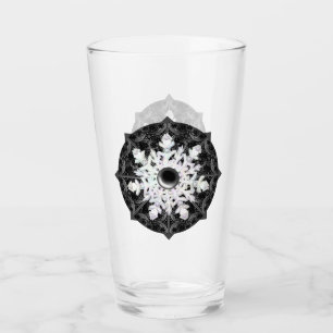 Verre Dentelle en céramique noir & flocon de neige