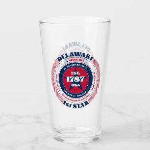 Verre Design de typographie circulaire du Delaware