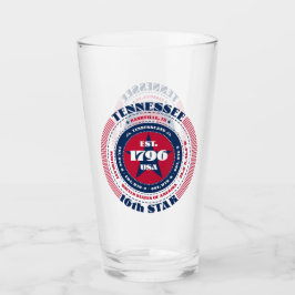 Verre Design de typographie circulaire du Tennessee