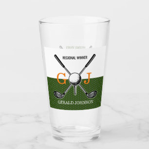 Verre Design élégant de monogramme de golf