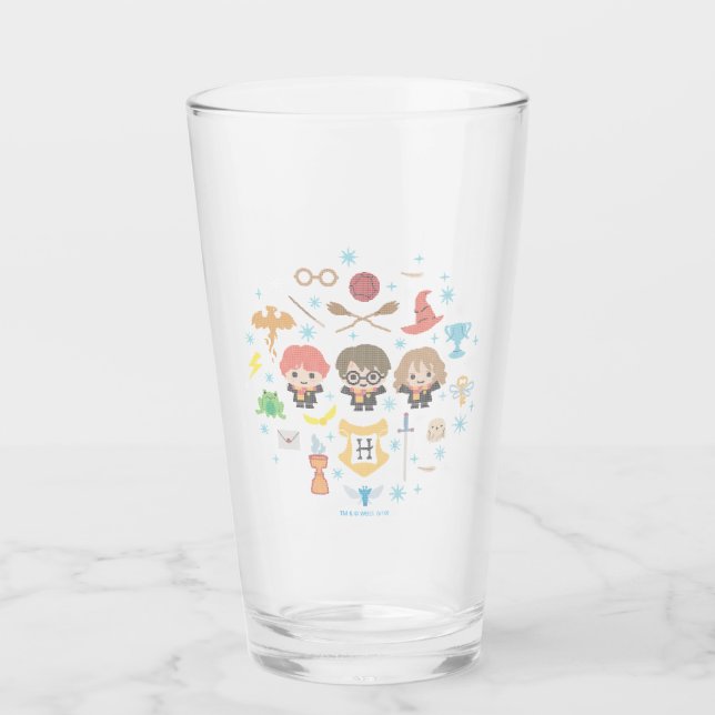 Verre Dessin Harry Potter Cross-Stitch Collage (Devant)