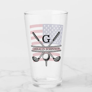 Verre Dessin patriotique du drapeau américain