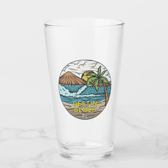 Verre Destin Beach Florida Vintage (Devant)