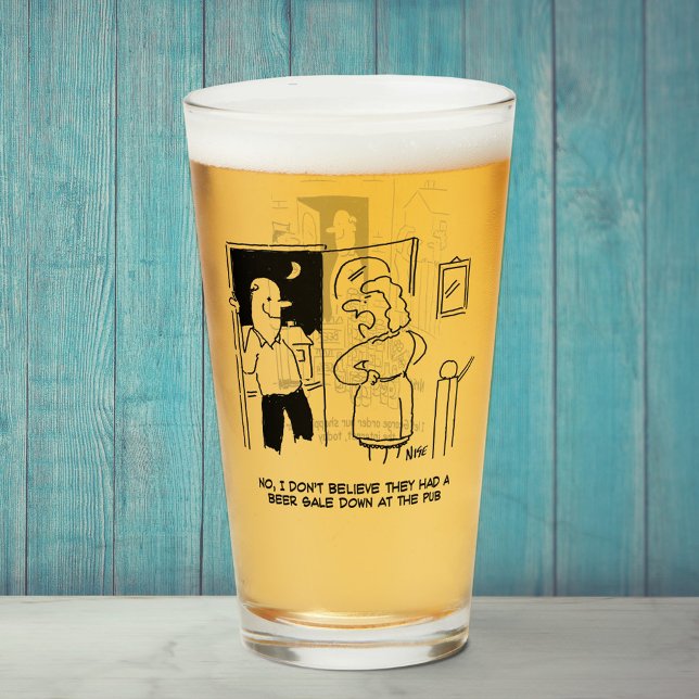 Verre Deux Drôle Caricatures À Thème Bière. (Créateur téléchargé)