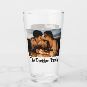 Verre DEUX Photos Personnalisées 16oz Pint Glass
