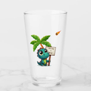 Verre dinosaure mignon et drôle