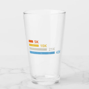 Verre Distances de course II - 5K 10K 21K 42K Marathoner