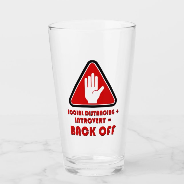 Verre Distances sociales et introspection, Arrêt (Devant)