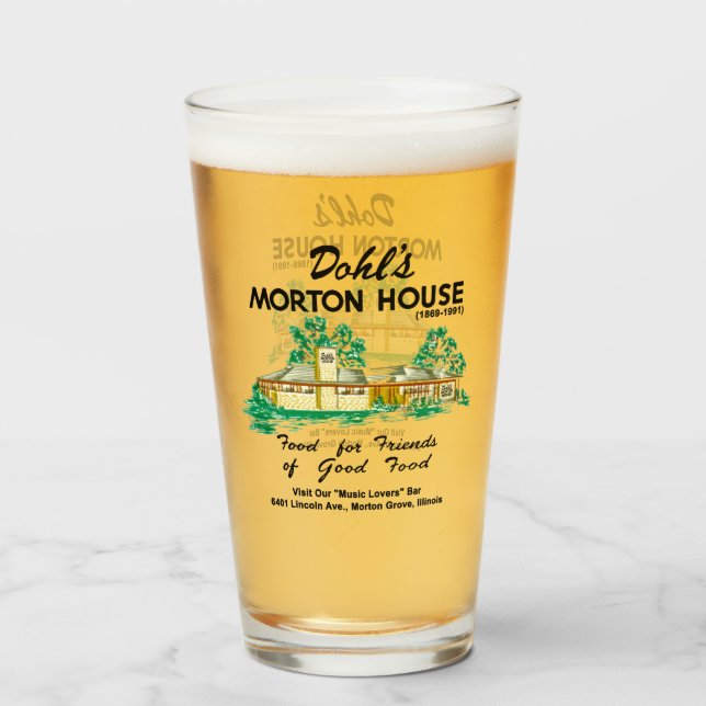 Verre Dohl's Morton House Restaurant, Morton Grove, IL (Devant (rempli))