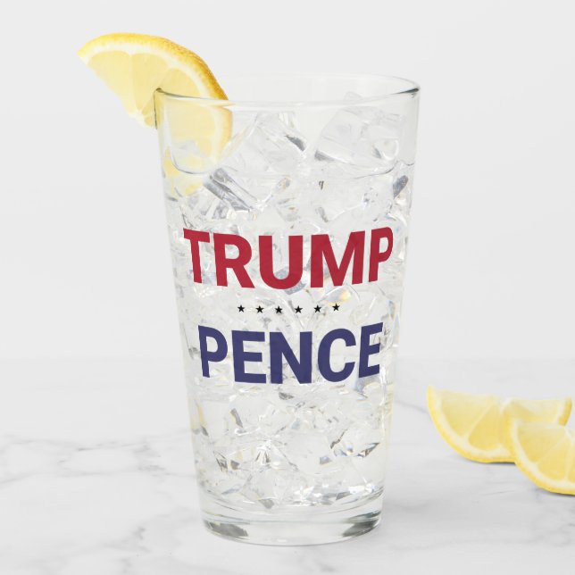 Verre Donald Trump et Mike Pence (élection américaine de (Devant glace)