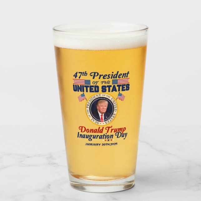 Verre Donald Trump - Les boucs émissaires du jour de l'i (Devant (rempli))