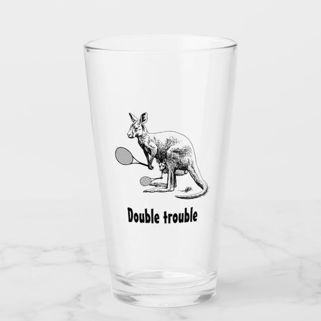 Verre Doubles Quelqu'Un ? Tennis de Kangaroo (Devant)