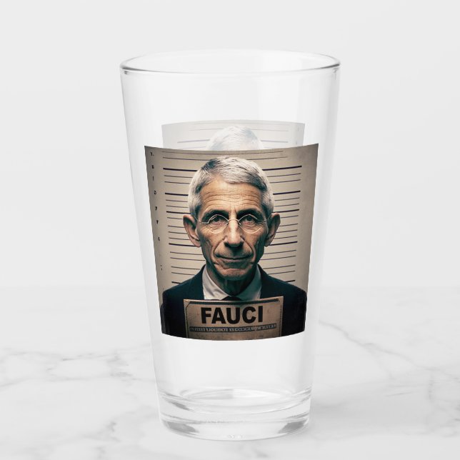 Verre Dr. Fauci Mugshot (Devant)