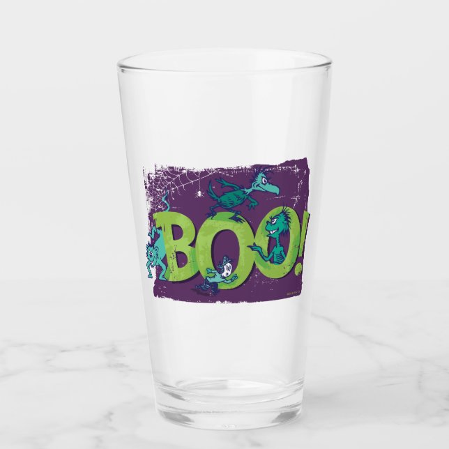 Verre Dr Seuss | BOO ! Graphique d'Halloween (Devant)