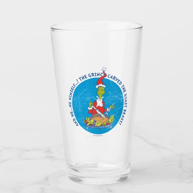 Verre Dr Seuss | Grinch | Bête rôtie de Noël (Devant)