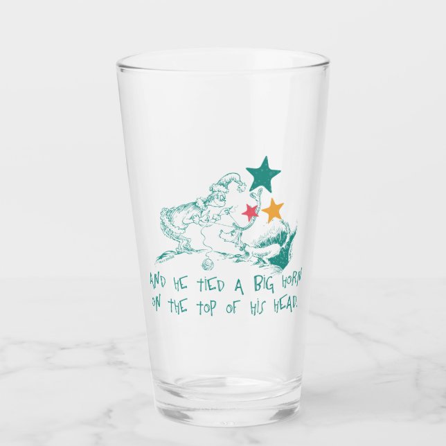 Verre Dr Seuss | Grinch et Max (Devant)