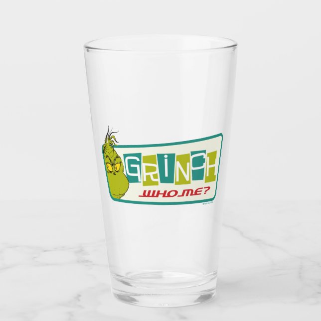 Verre Dr Seuss | Grinch - Qui Moi ? (Devant)