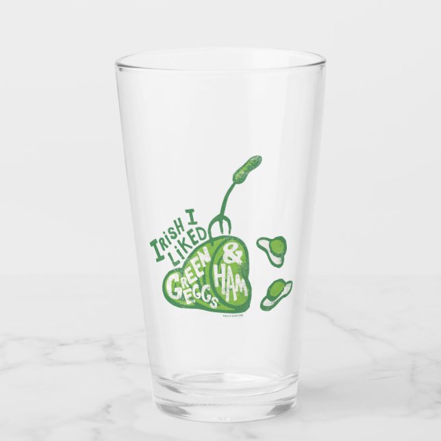 Verre Dr Seuss | Irlandais J'aimais les oeufs verts et l (Devant)