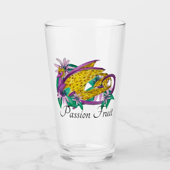 Verre Dragon aux fruits de la passion tacheté (Devant)
