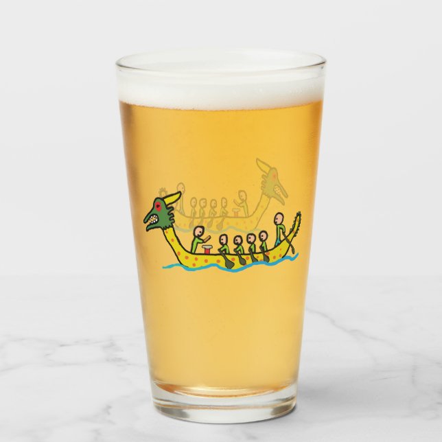 Verre Dragon Boat Racing (Devant (rempli))