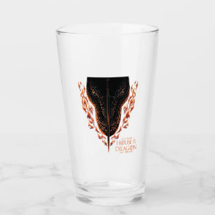 Verre Dragon en flammes derrière l'épée