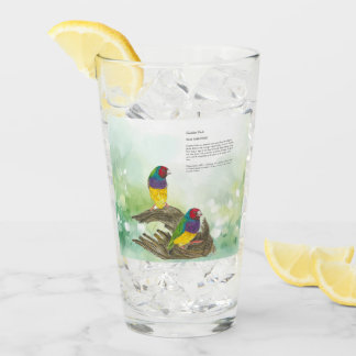 Verre Dramatique pinceau de gouldien peint à la main