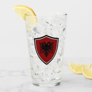 Verre Drapeau albanais