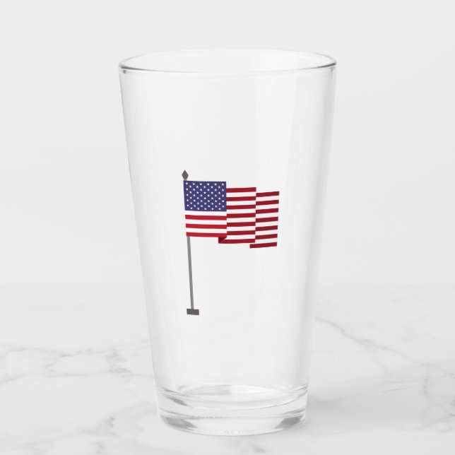 Verre Drapeau américain (Devant)