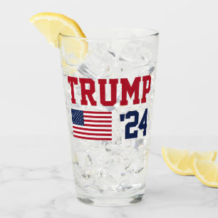 Verre Drapeau américain Donald Trump 2024