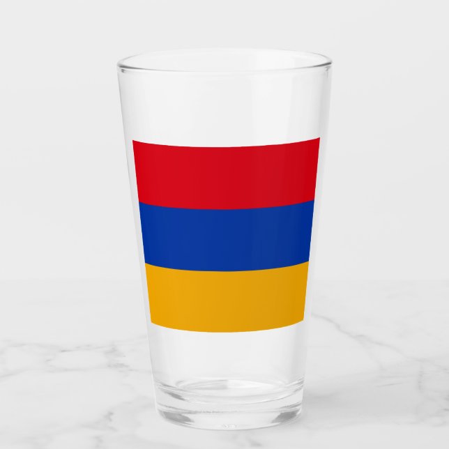 Verre Drapeau Arménie (Devant)