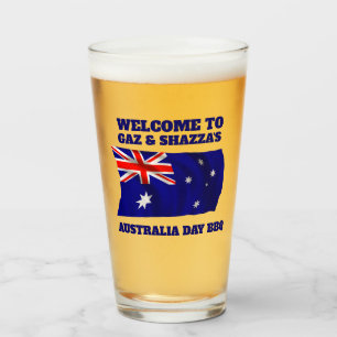Verre Drapeau australien Bière personnalisée moderne Aus