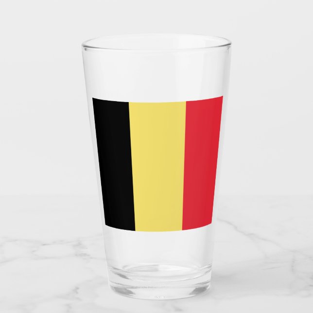 Verre Drapeau belge (Devant)