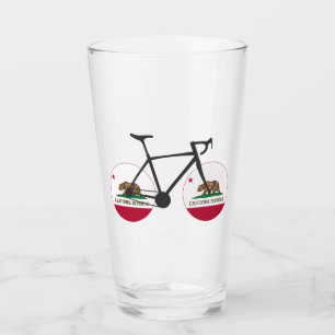 Verre Drapeau californien à vélo