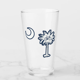 Verre Drapeau de Caroline du Sud Vélo Arbre Palm